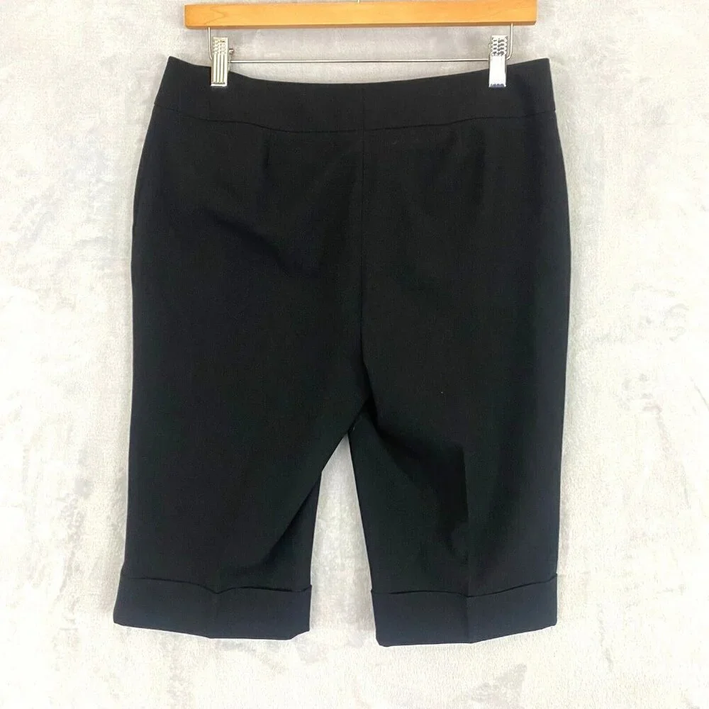 Semantiks Cuffed Bermuda Shorts Women's Size‎ 6 Black Golf Formal Casual Stretch